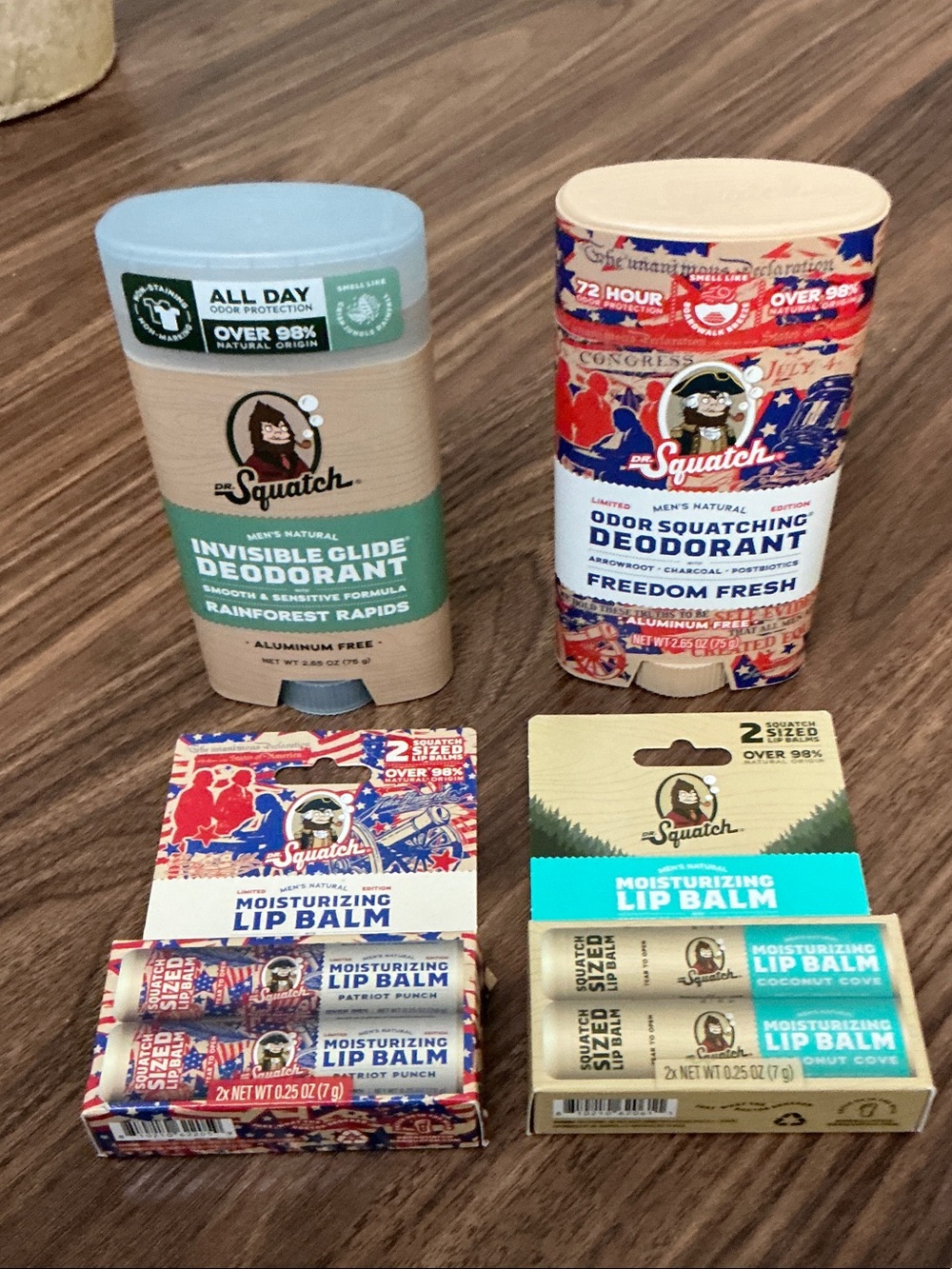 Men’s Invisible Solid Deodorant & Lip Balm Bundle